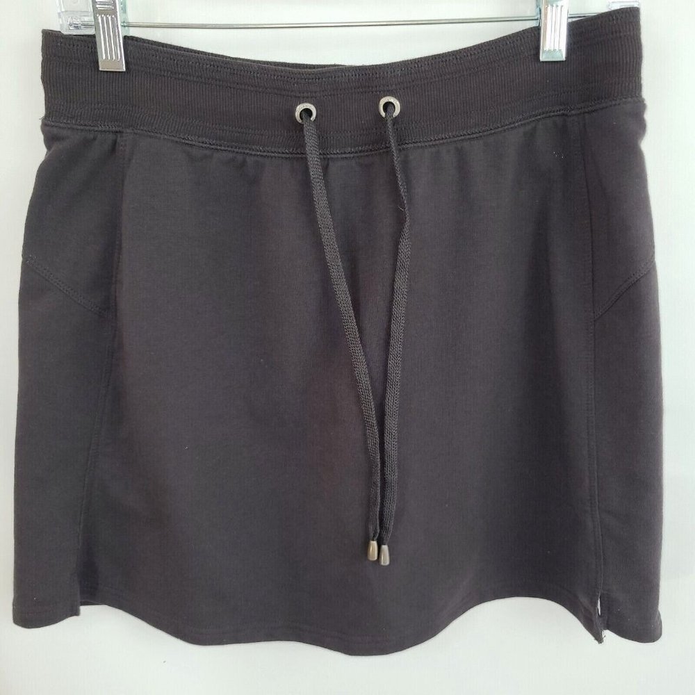 green tea Medium Skort Brown Knit Stretch Drawstring Tennis Golf Cotton Blend